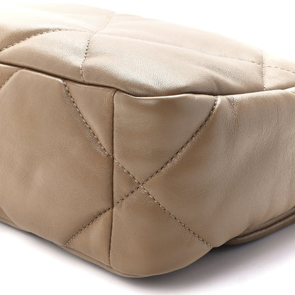 Chanel Lambskin Quilted Medium Chanel 19 Flap Dark Beige 11 of 11