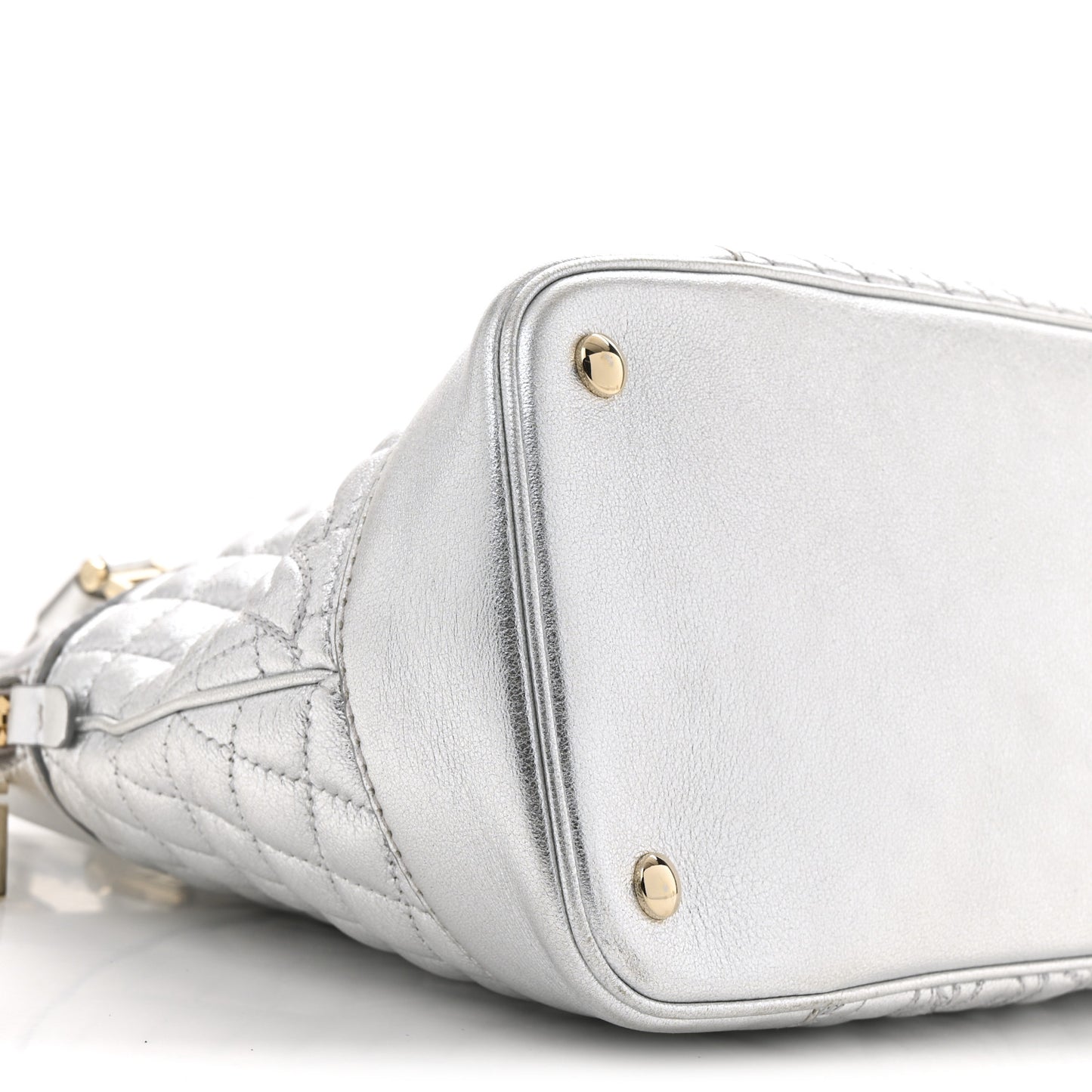 Metallic Quilted Nappa Altea Vanitas Lady Athena Silver