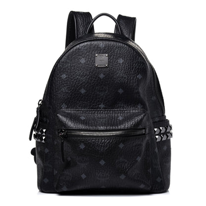 MCM Visetos Small Side Stud Stark Backpack Black 1 of 16