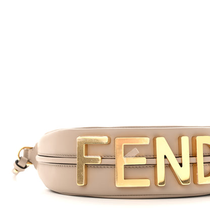 Fendi Vitello Grace Matte Mini Fendigraphy Hobo Bag Tortora 8 of 9