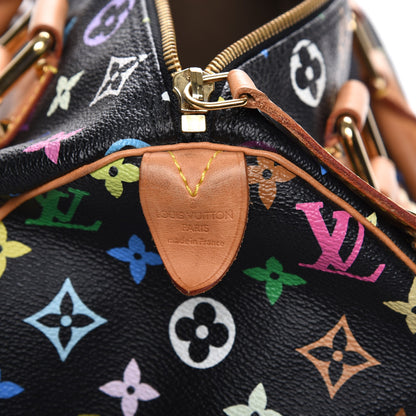 Louis Vuitton Monogram Multicolor Speedy 30 Black 6 of 7