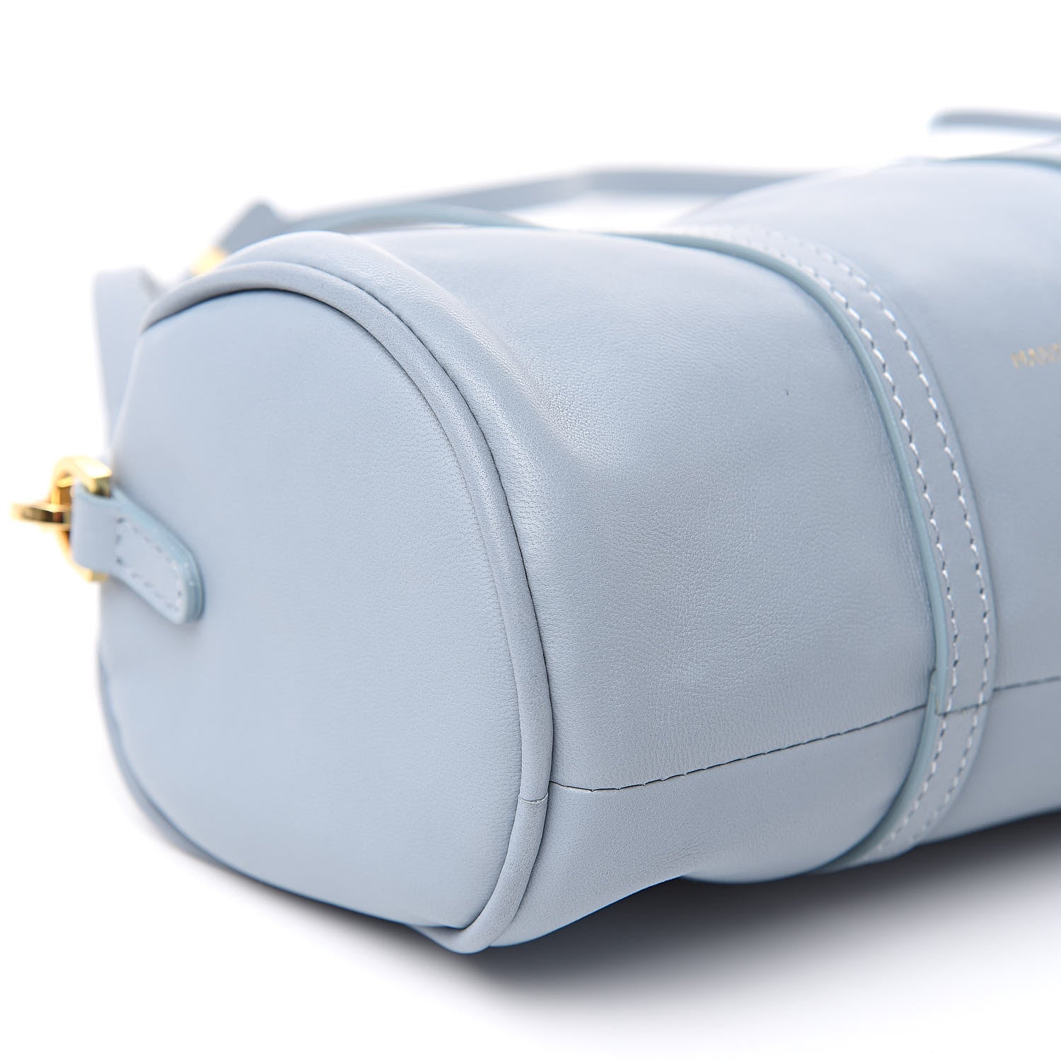 Mansur Gavriel Calfskin Mini Duffel Bag Grey Blue 6 of 8