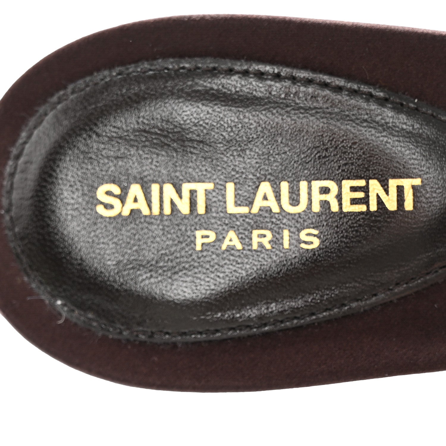 Saint Laurent Faux Fur La 16 Mule Sandals 37.5 Burgundy 7 of 9
