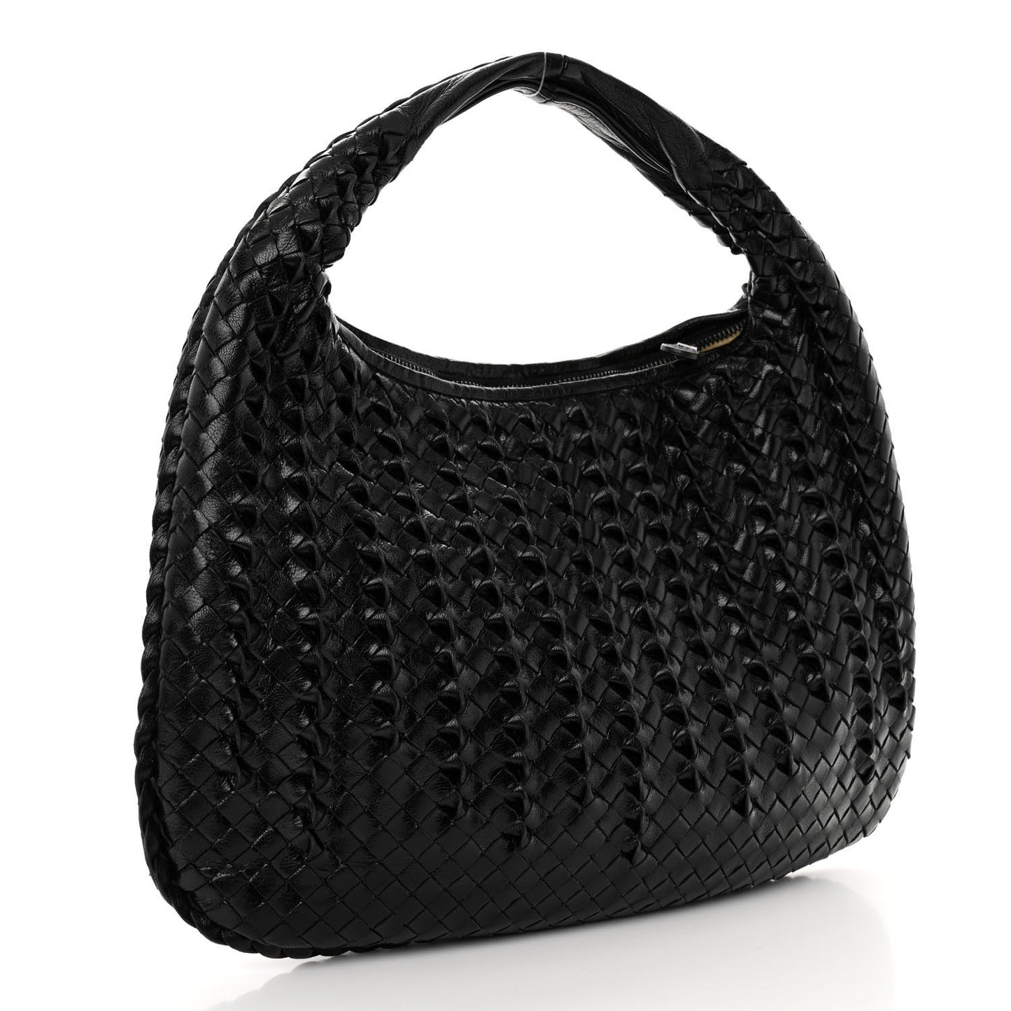 Nappa Intrecciato Medium Tornabuoni Hobo Black