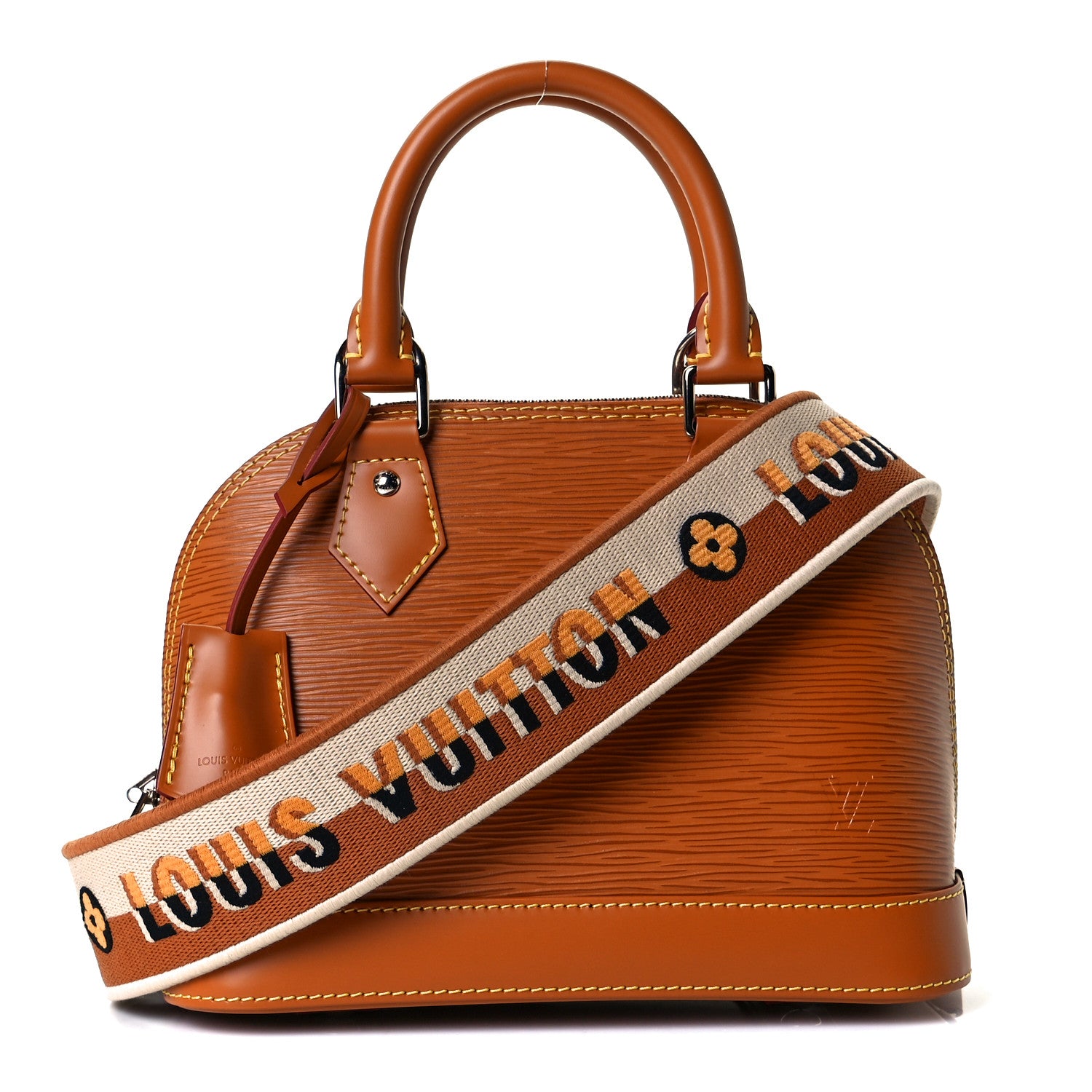 Louis Vuitton Epi Jacquard Alma BB Honey Gold 1 of 8