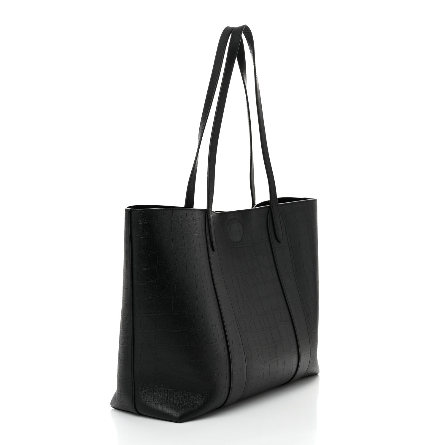Mulberry Crocodile Embossed Bayswater Tote Black 4 of 10