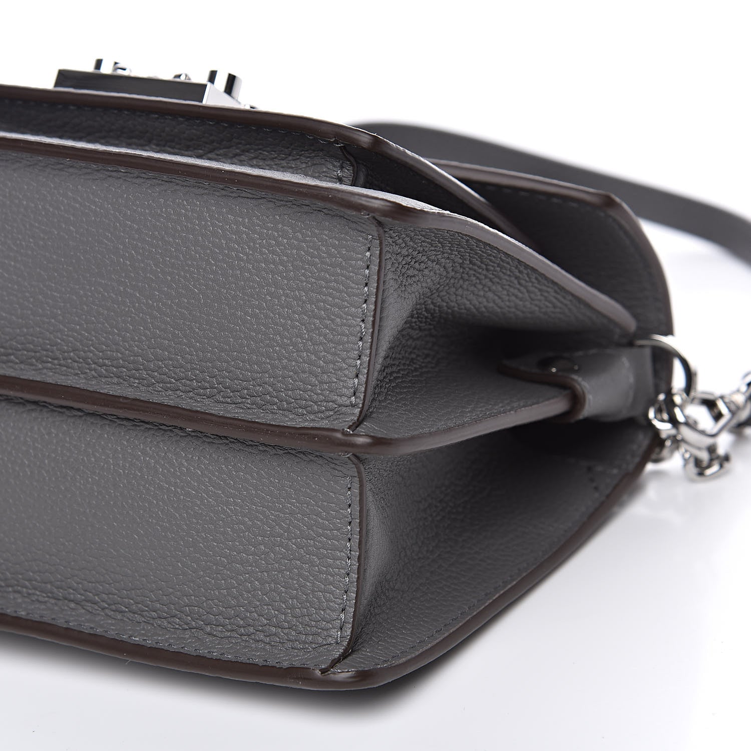 MCM Park Avenue Calfskin Mini Patricia Crossbody Bag Charcoal 9 of 9