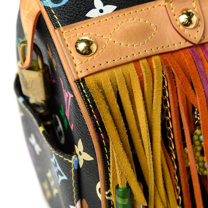 Louis Vuitton Monogram Multicolor Fringe Speedy 25 Black 9 of 10