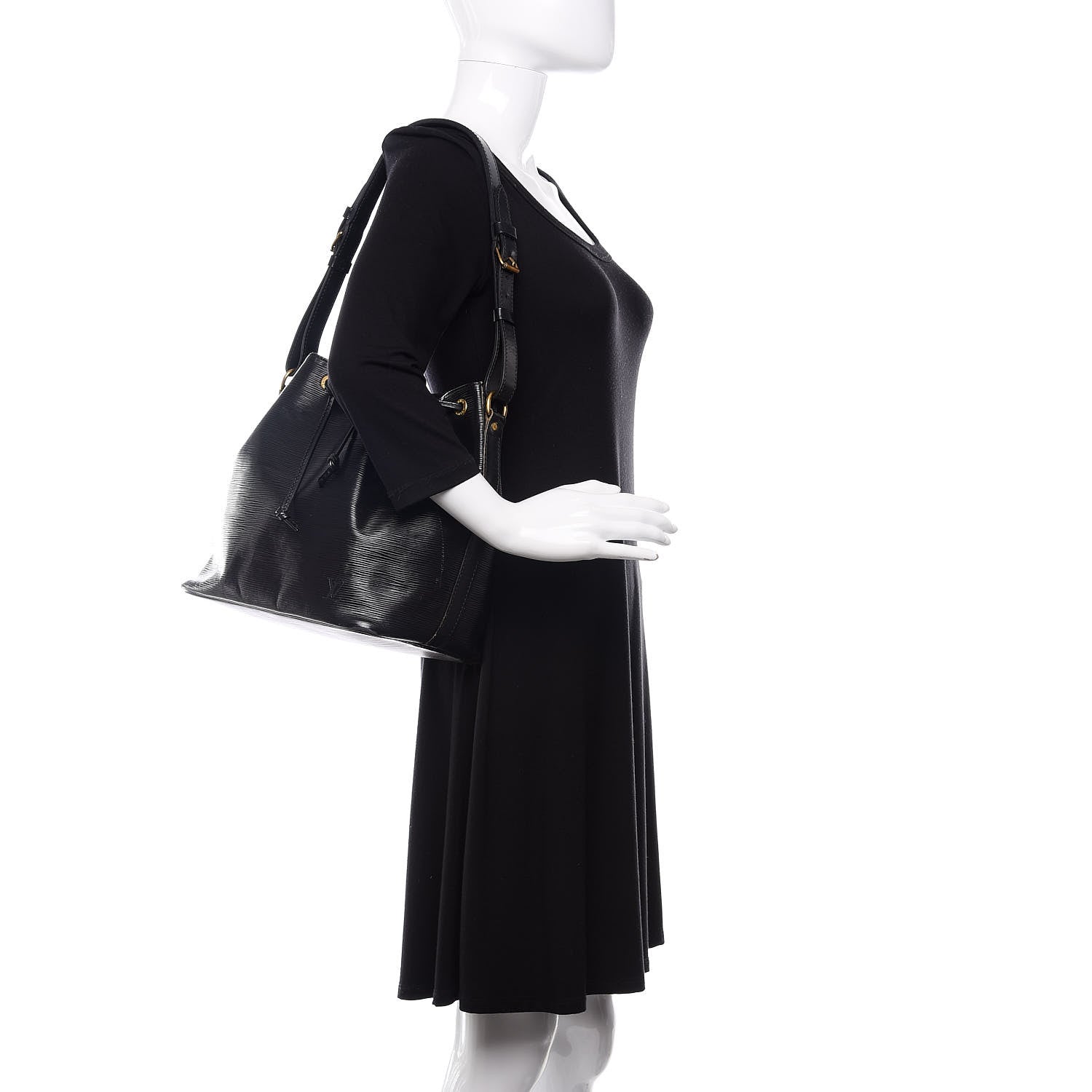 Louis Vuitton Epi Petit Noe Black 2 of 13