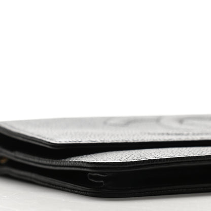 Chanel Caviar Timeless CC Wallet On Chain WOC Black 5 of 12