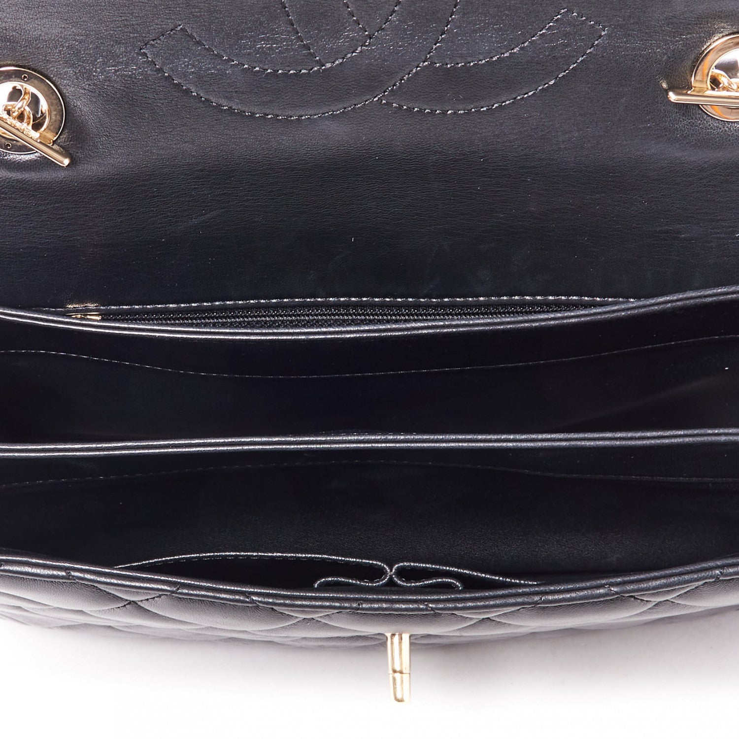 Chanel Lambskin Quilted Medium Trendy CC Flap Dual Handle Bag Black 4 of 10