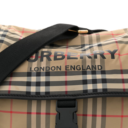 Burberry Nylon Vintage Check Logo Diaper Bag 7 of 10