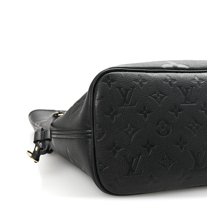 Louis Vuitton Empreinte Monogram Giant Neverfull MM Black 9 of 10