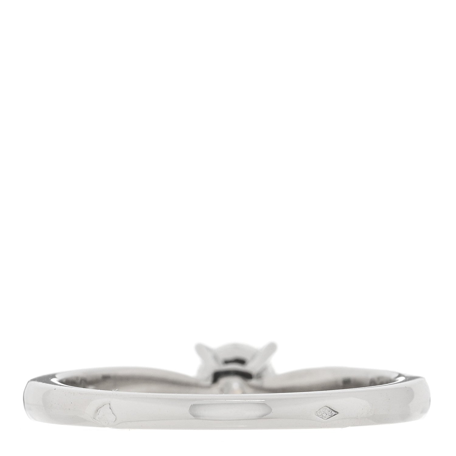 Van Cleef & Arpels Platinum Diamond .31ct Bonheur Solitaire Engagement Ring 52 6 3 of 5