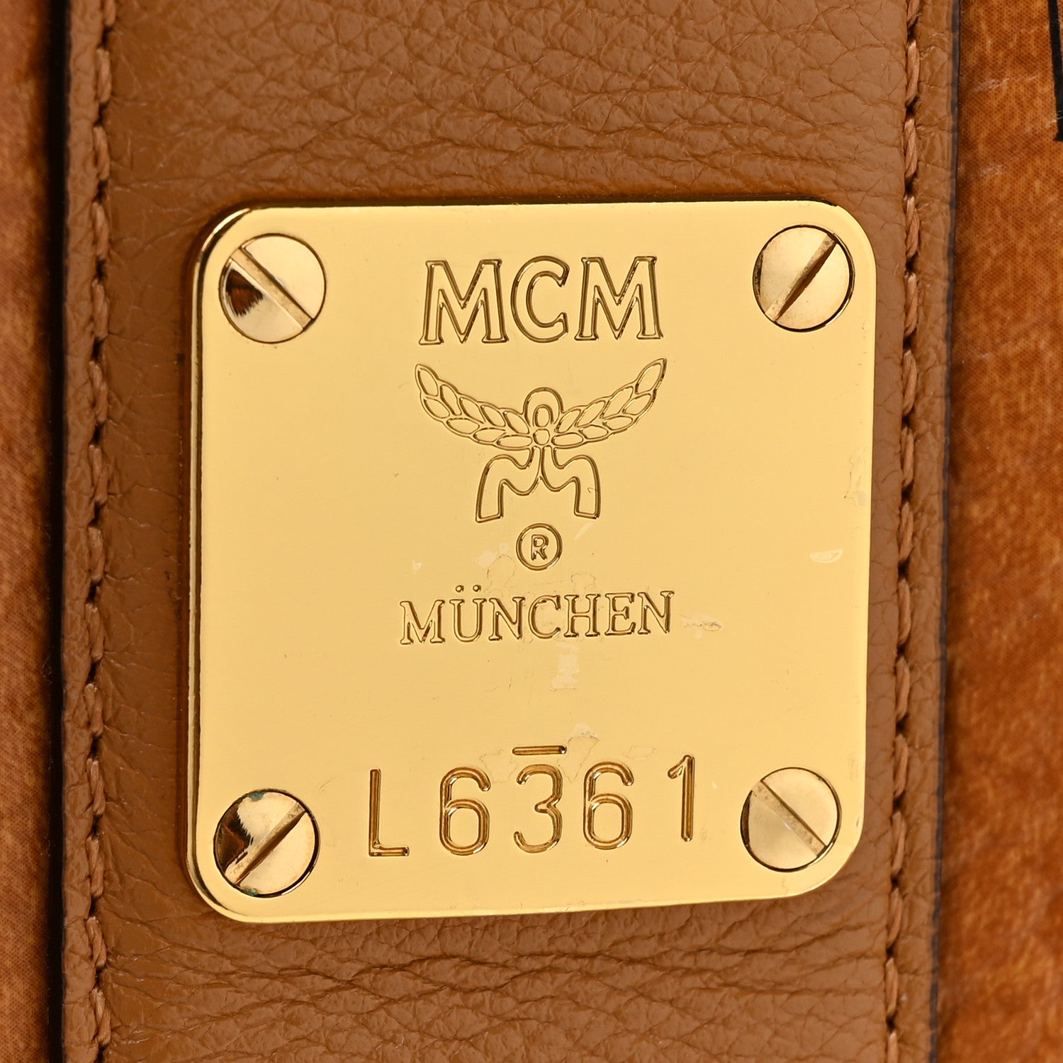 MCM Visetos Medium Liz Reversible Shopper Tote Cognac 12 of 26