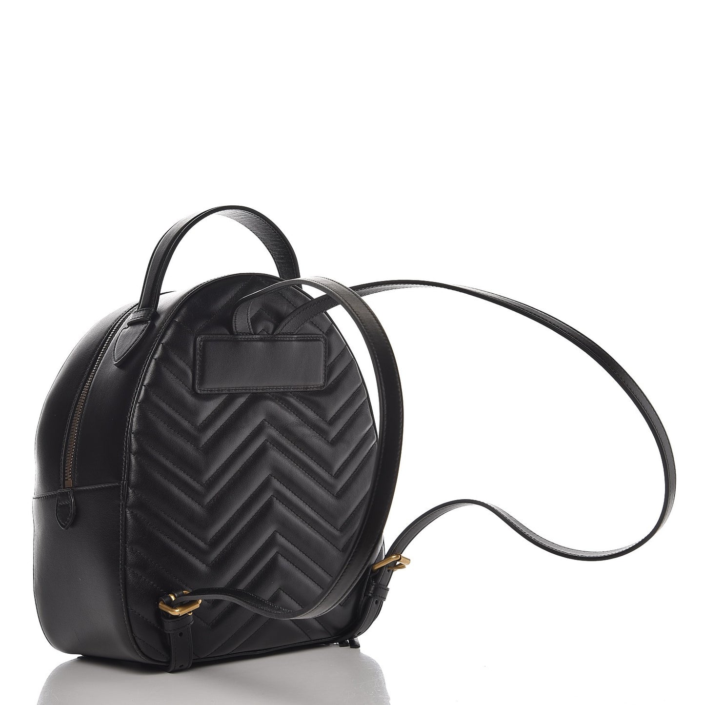 Calfskin Matelasse GG Marmont Backpack Black