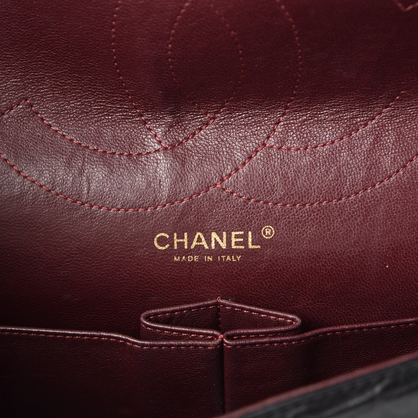 Aged Calfskin Quilted 2.55 Reissue 227 Flap Black