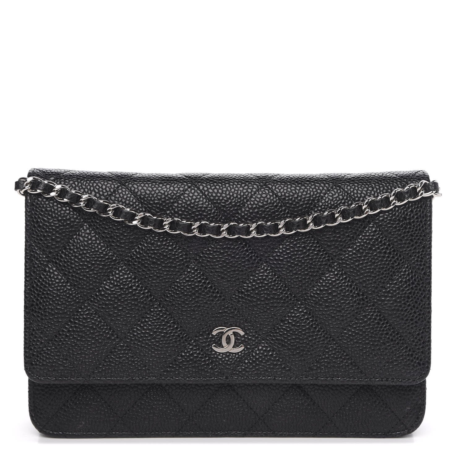 Chanel Caviar Quilted Wallet On Chain WOC Black 1 of 11