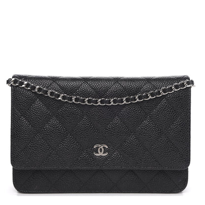 Chanel Caviar Quilted Wallet On Chain WOC Black 1 of 11