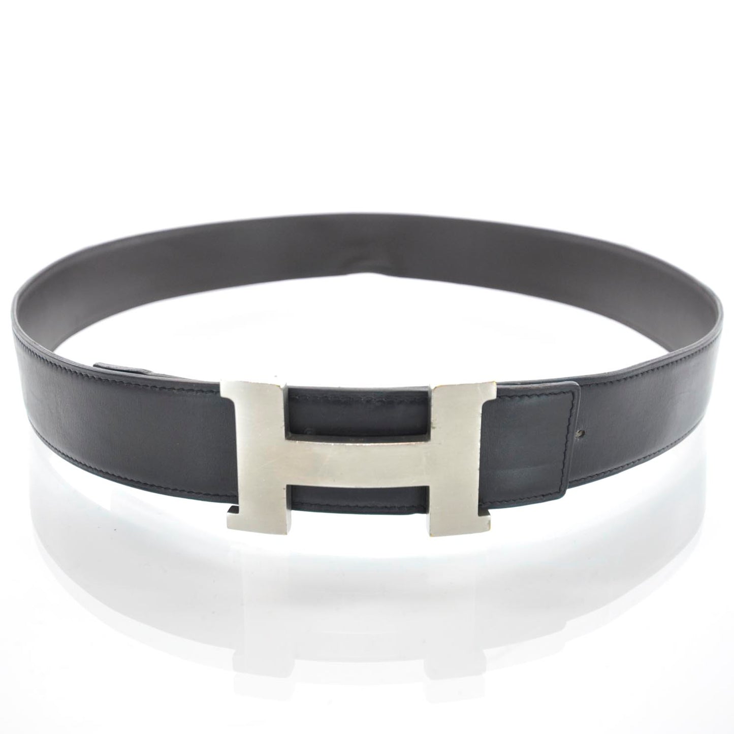 Leather Reversible H Belt 100 Mens