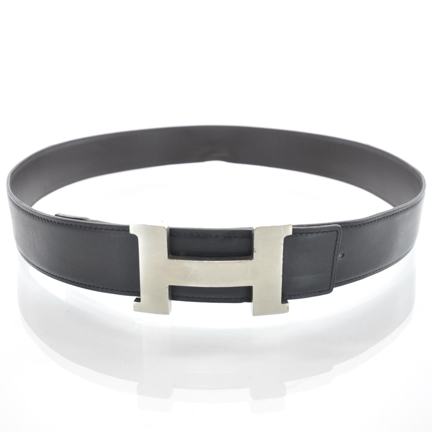 Hermes Leather Reversible H Belt 100 Mens 1 of 4