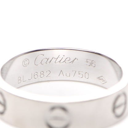 Cartier 18K White Gold 5.5mm LOVE Ring 55 7.25 4 of 4