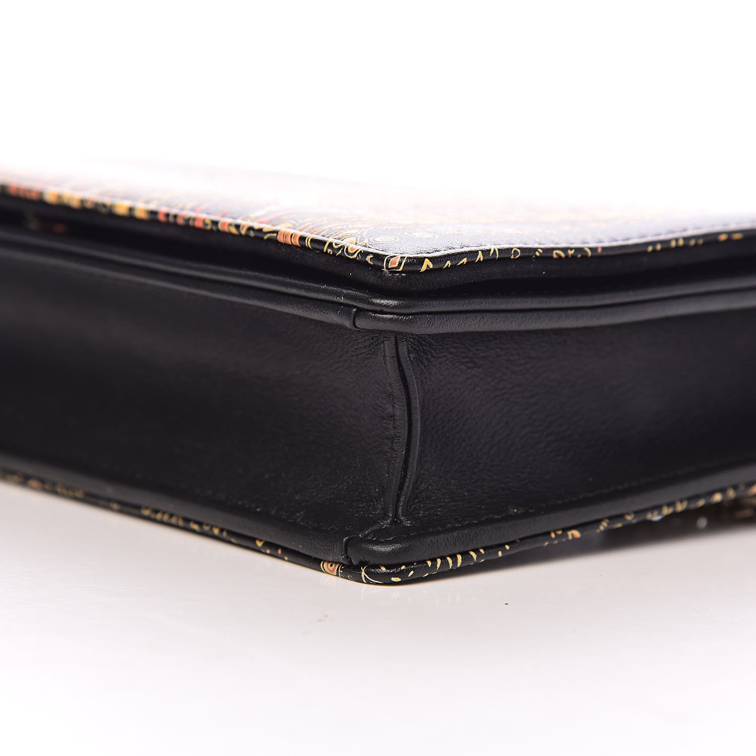 Christian Dior Printed Calfskin Animals Chain Pouch Brown Multicolor 8 of 10