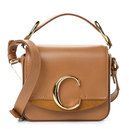 Chloe Calfskin Mini C Double Carry Autumnal Brown 1 of 9