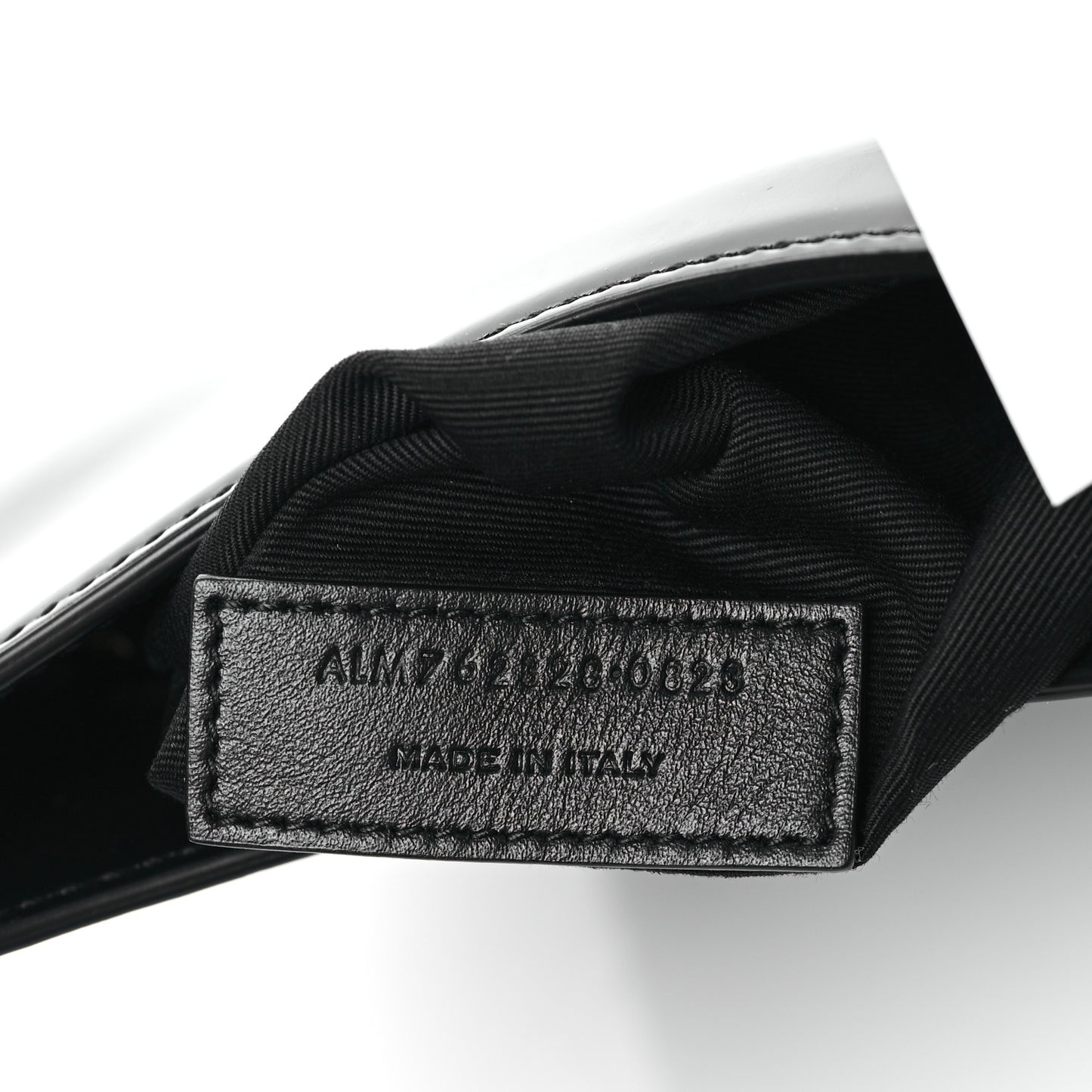 Patent Calfskin Sadie Shoulder Bag Black
