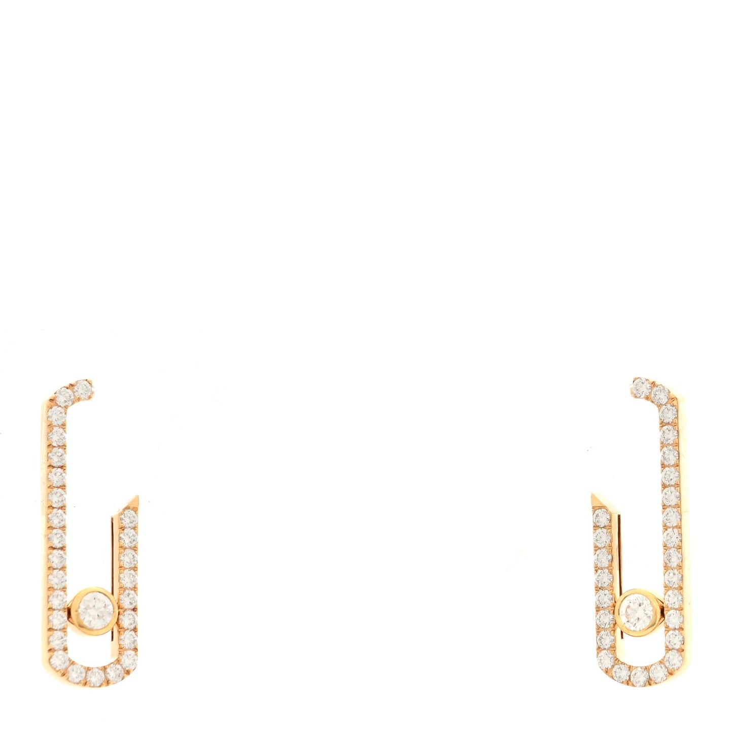 X GIGI HADID 18K Yellow Gold Diamond Move Addiction Earrings