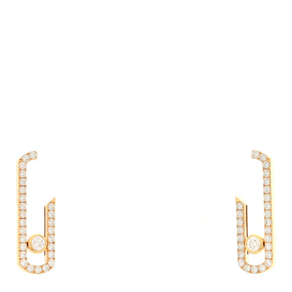 Messika X GIGI HADID 18K Yellow Gold Diamond Move Addiction Earrings 1 of 4