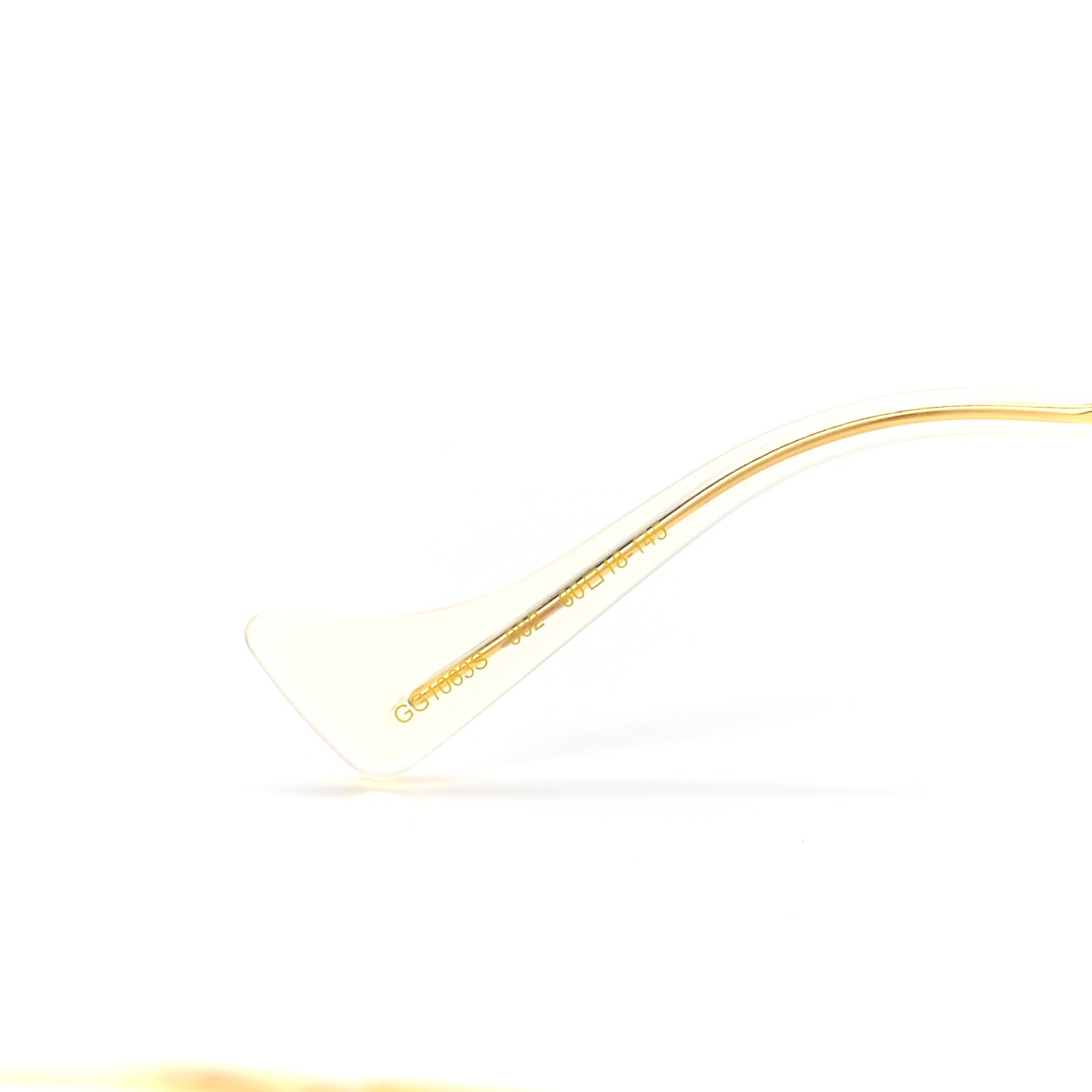 Gucci Metal Oversized Sunglasses GG1063S Gold 5 of 8