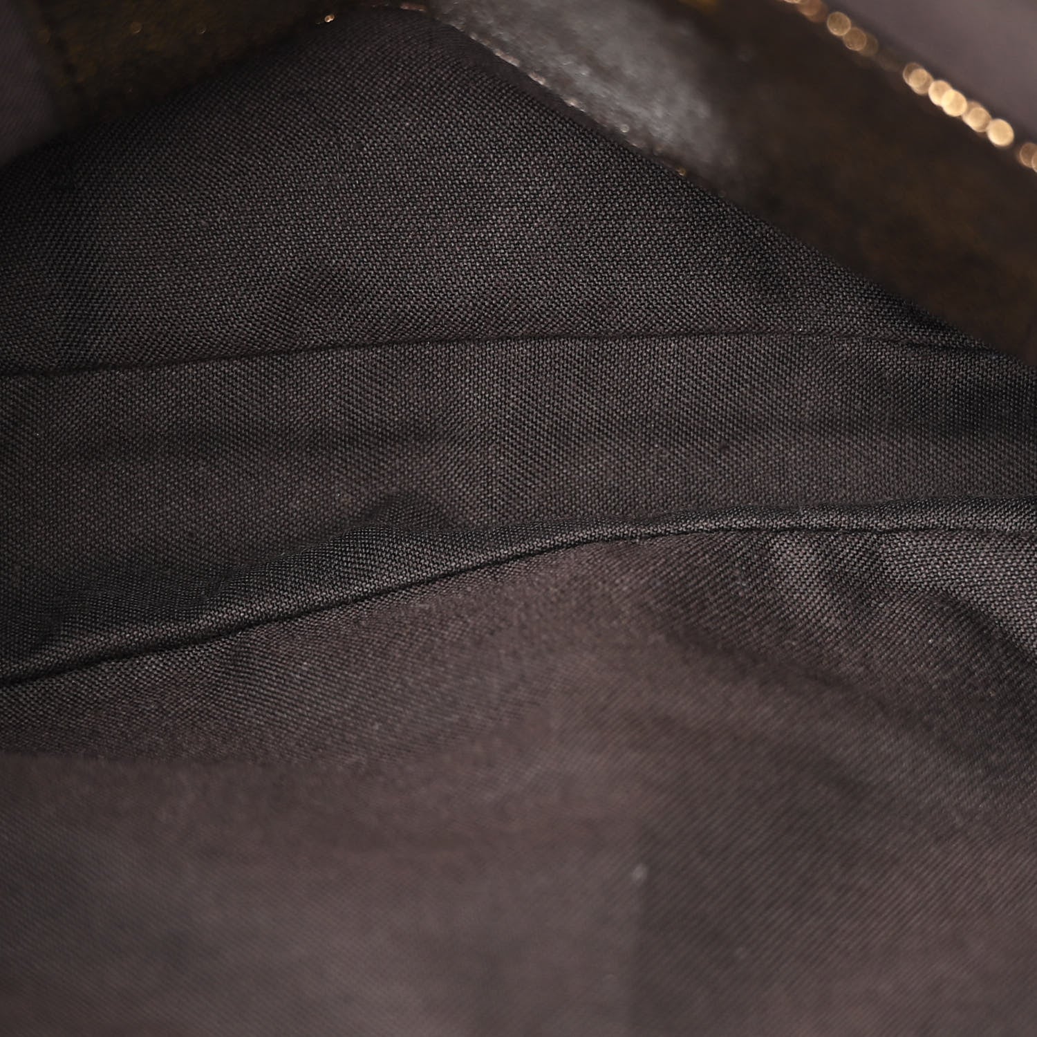 Fendi Metallic Canvas Pochette Gold 5 of 12