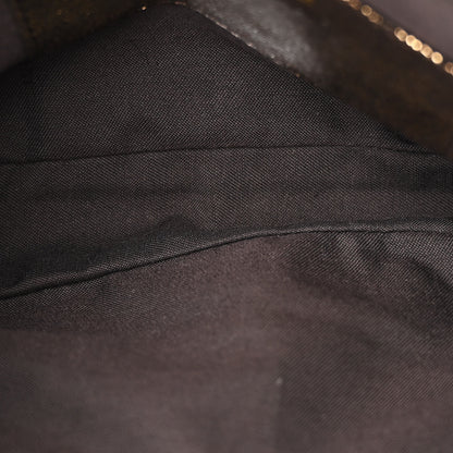 Fendi Metallic Canvas Pochette Gold 5 of 12