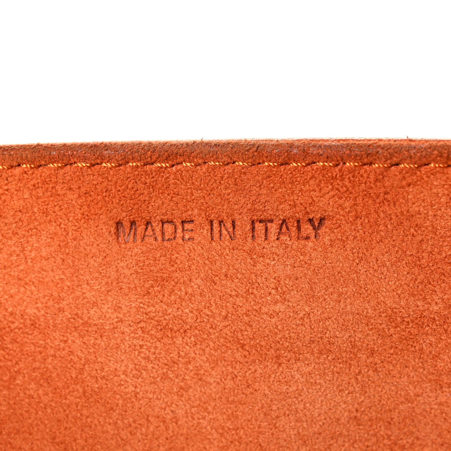 Christian Dior Calfskin Studded Diorama Top Handle Wallet on Chain Pouch Orange 16 of 17