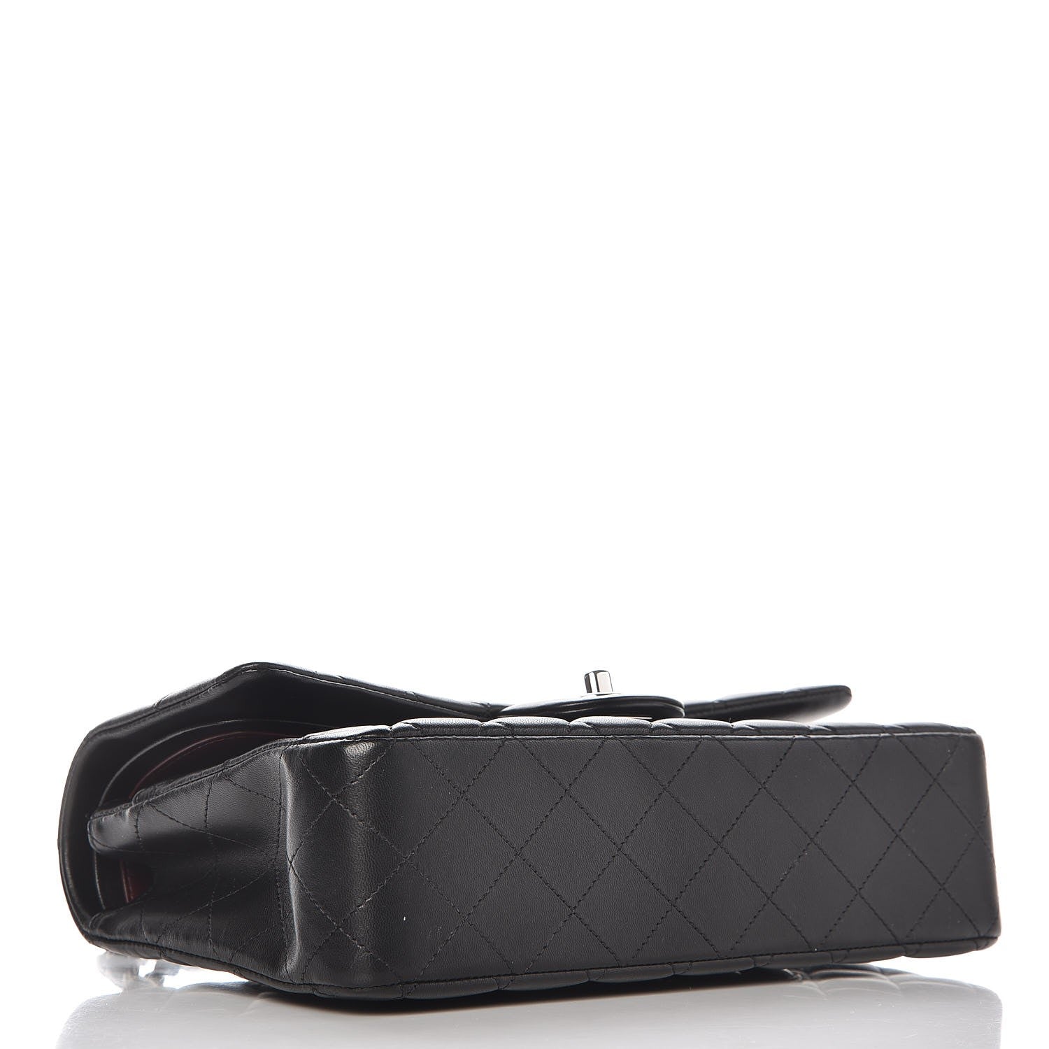 Chanel Lambskin Quilted Medium Double Flap Black 4 of 8