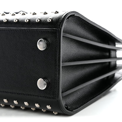 Saint Laurent Calfskin Studded Nano Sac De Jour Black 10 of 13
