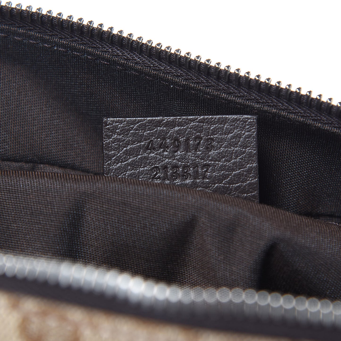 Monogram Dollar Calfskin Large Camera Case Beige Ebony Testa di Moro Marrone Scuro