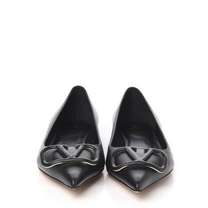 Valentino Garavani Nappa Vlogo Flats 37 Black 2 of 9