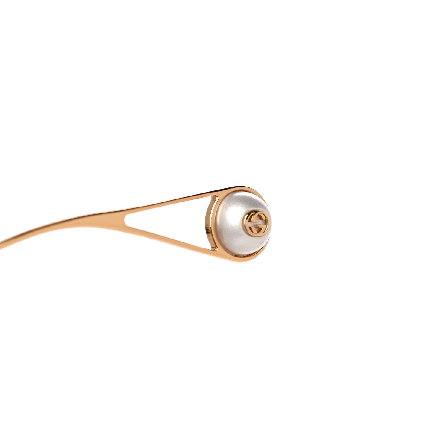 Metal Pearl Cat Eye Sunglasses GG0364S Gold