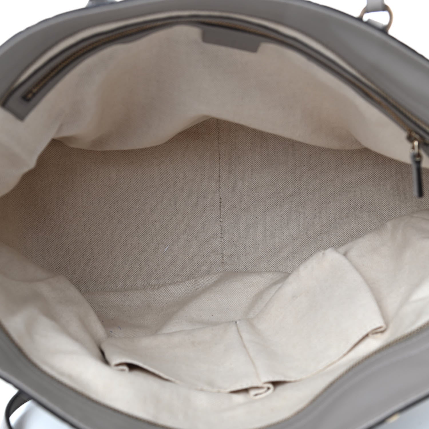 Gucci Guccissima Medium Bree Zippered Tote Storm Grey 4 of 4