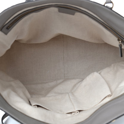 Gucci Guccissima Medium Bree Zippered Tote Storm Grey 4 of 4
