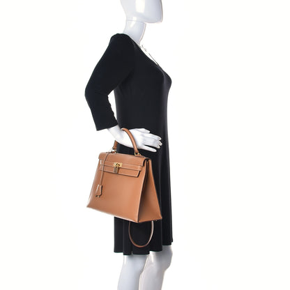 Hermes Courchevel Kelly Sellier 32 Naturelle 2 of 20