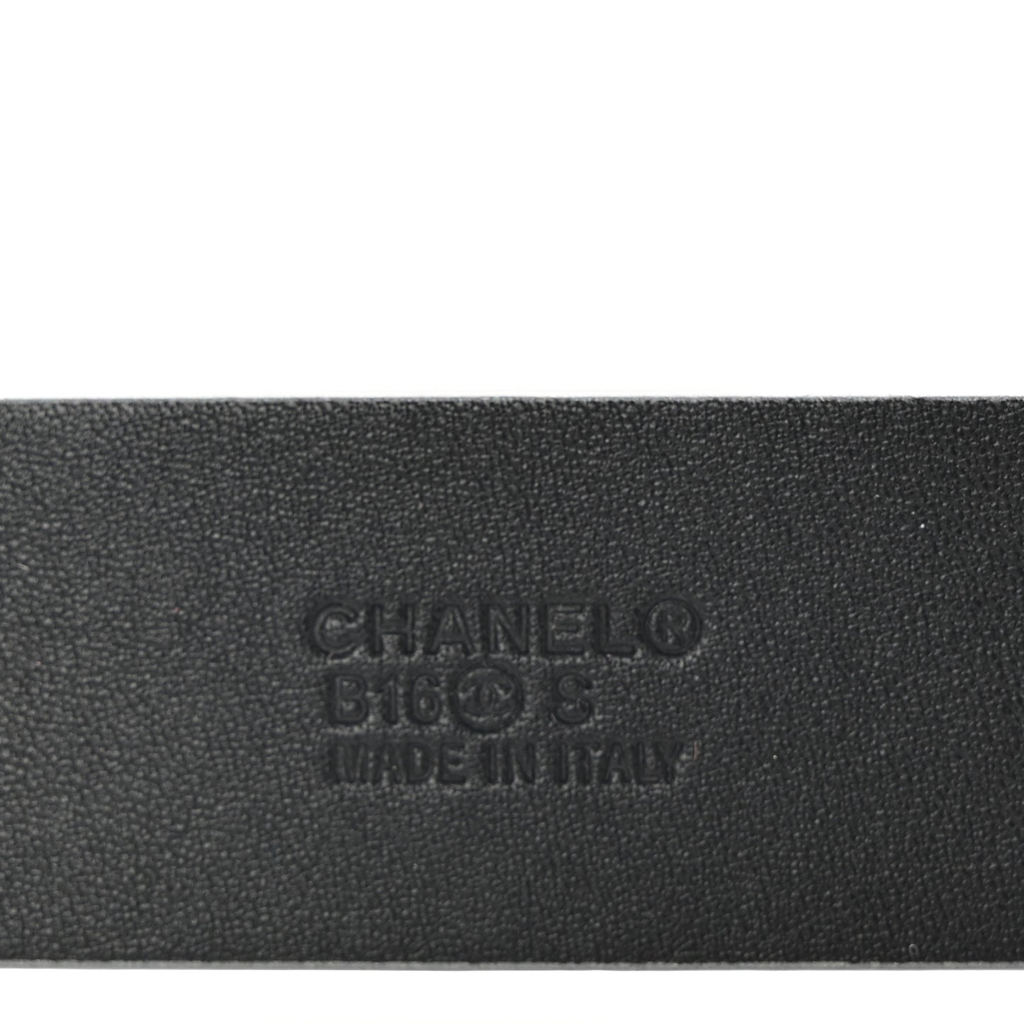 Calfskin CC Mirror Belt 75 30 Silver