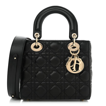 Christian Dior Lambskin Cannage Small My ABCDior Lady Dior Black 1 of 12