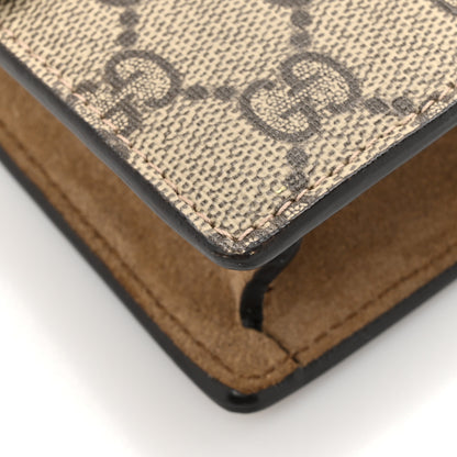 Gucci GG Supreme Monogram Super Mini Dionysus Shoulder Bag Taupe 10 of 12