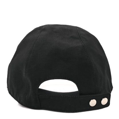 Hermes Cotton Davis H Sellier Cap 58 Black 5 of 11