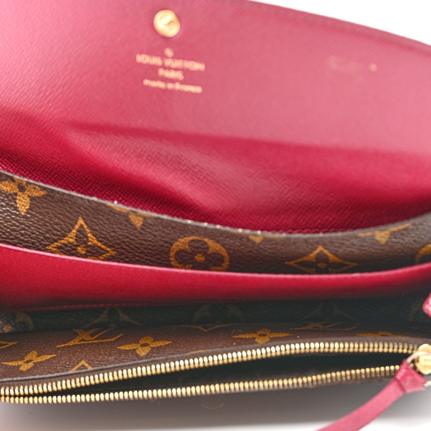 Louis Vuitton Monogram Emilie Wallet Fuchsia 5 of 12