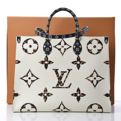 Louis Vuitton Monogram Giant Jungle Onthego GM Ivory 13 of 13