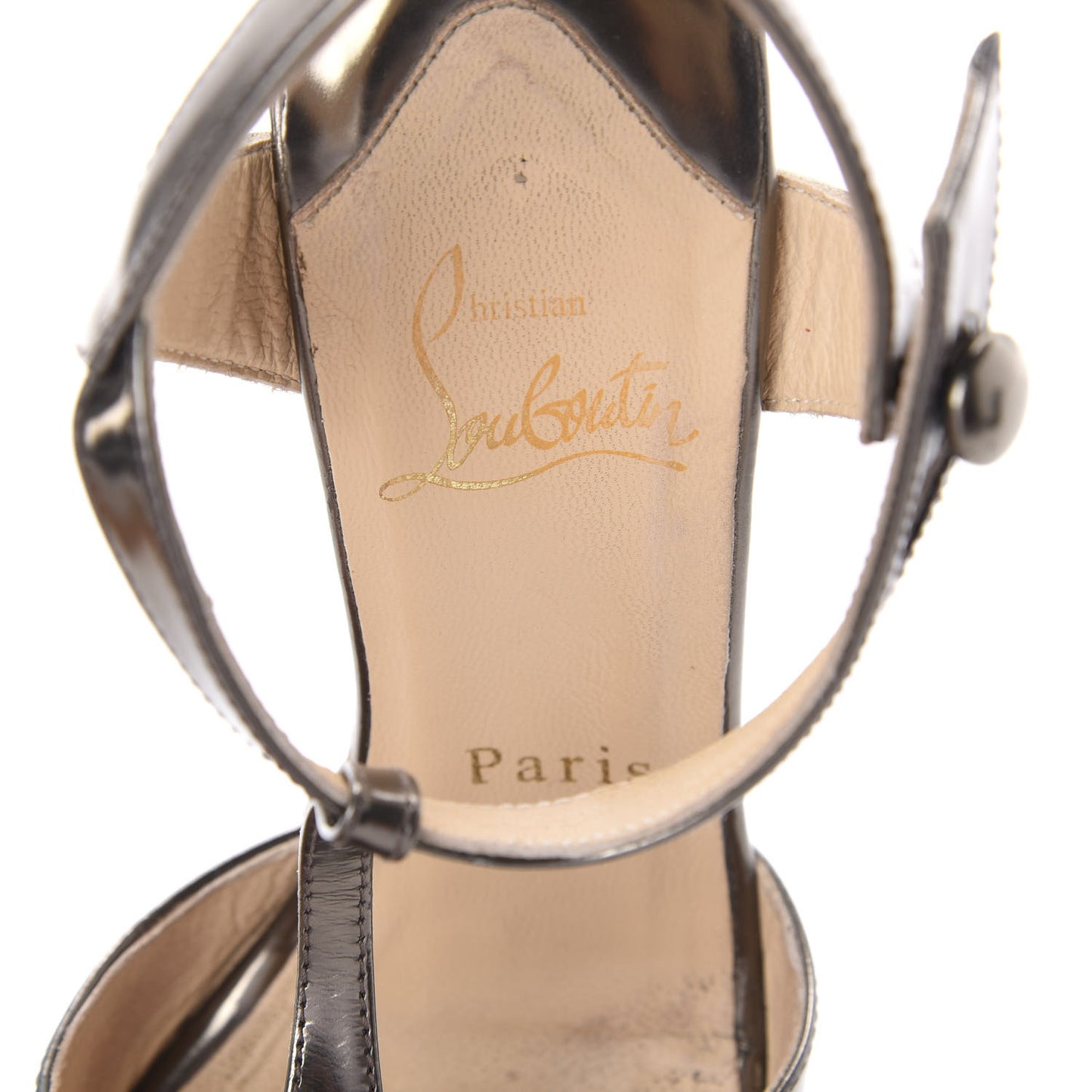 Specchio Calficork Marina Liege 140 Wedge Sandals 35.5 Pewter